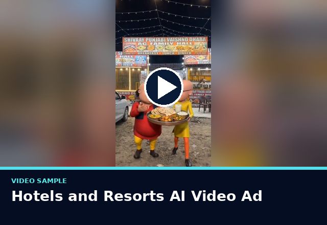 Concept sample: Hotels and Resorts AI Video Ad