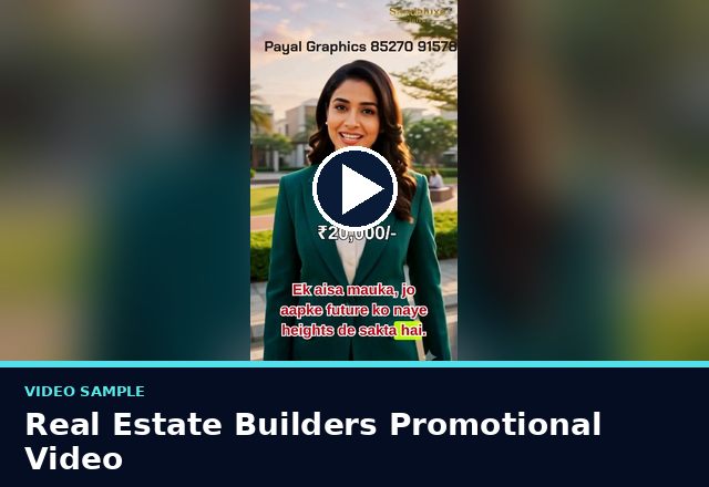 Concept sample: Real Estate Builders Promotional Video