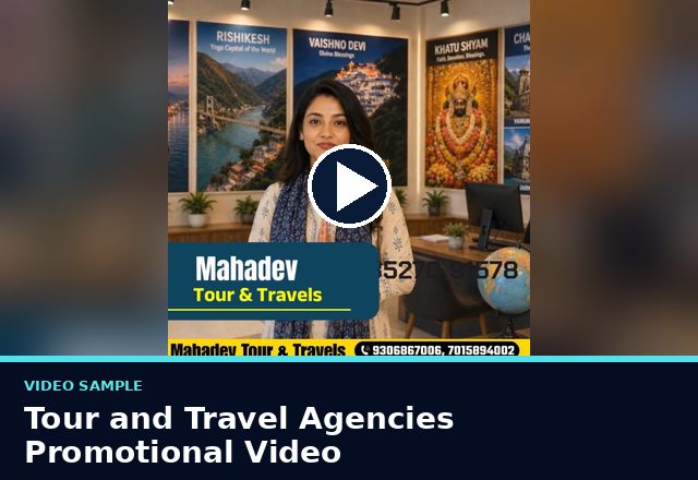 Concept sample: Tour and Travel Agencies Promotional Video