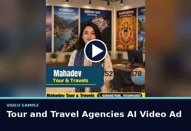 Concept sample: Tour and Travel Agencies AI Video Ad