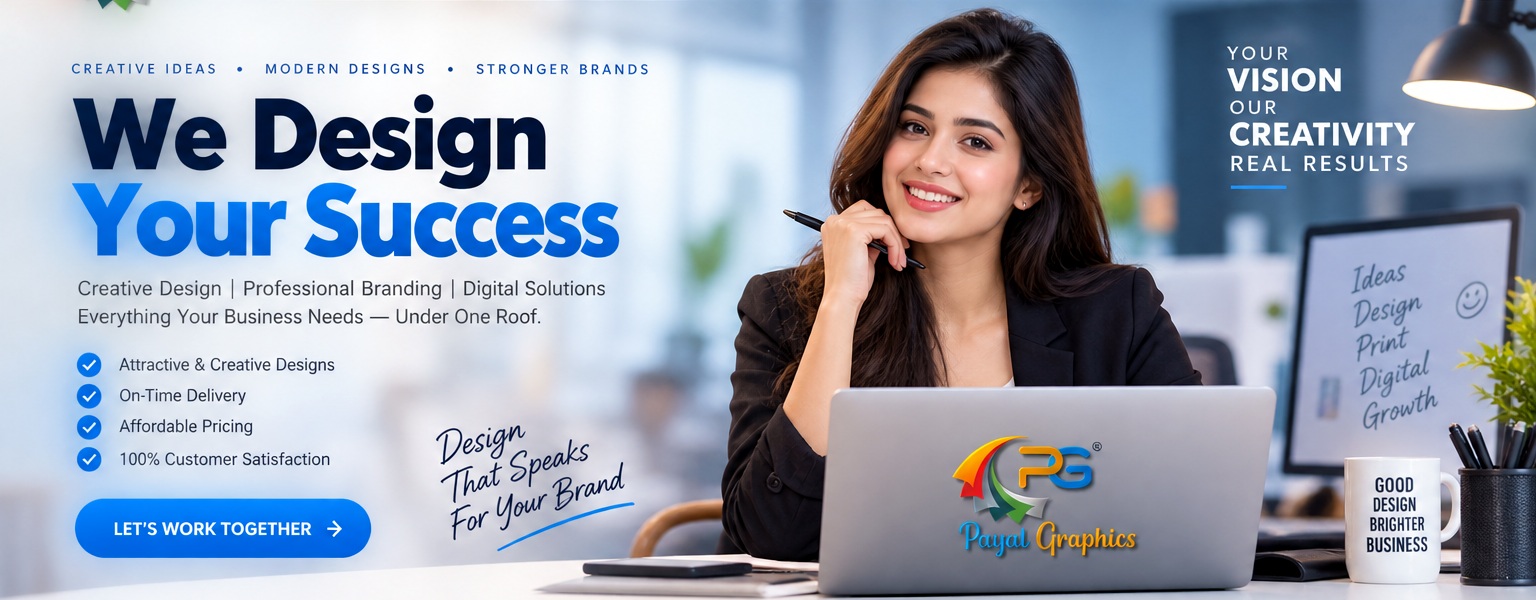 Payal Graphics professional creative design and technology company banner